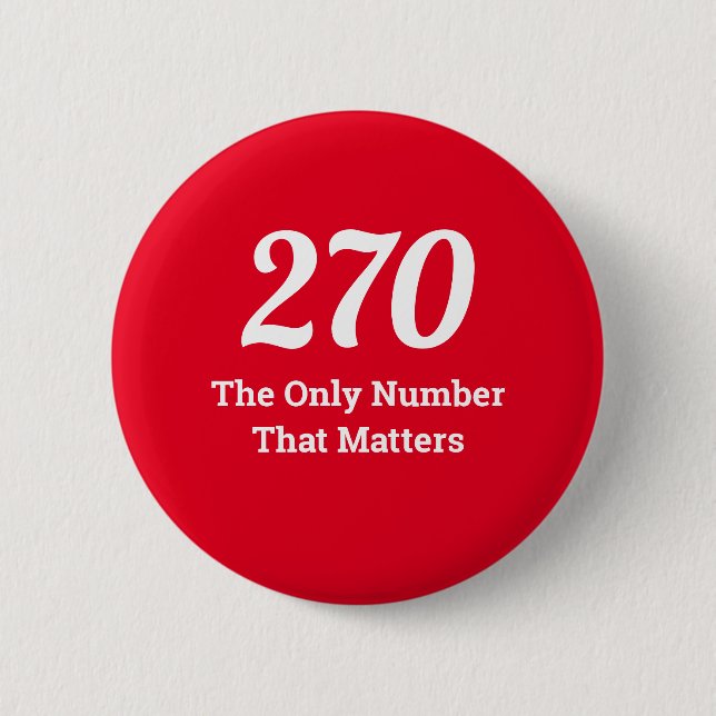 270 The Only Number that Matters in 2020 2 Inch Round Button (Front)