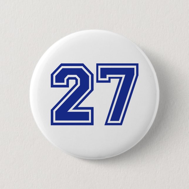 27 - number 2 inch round button (Front)