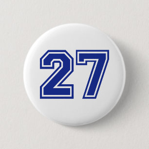 27 - number 2 inch round button