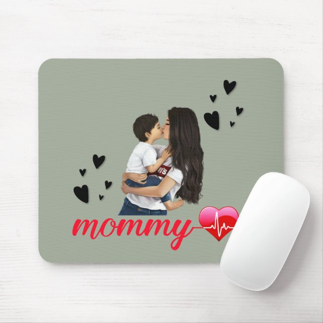 27.Proud mom,mothers day,mom birthday,gift for mom Mouse Pad (With Mouse)