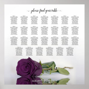 27 Tableau Mariage  Plum violet Rose