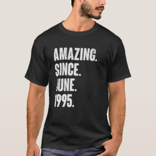 27 Year Old  27th Birthday  Amazing Since June 199 T-Shirt