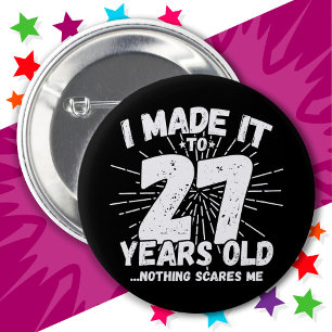 27 Year Old Sarcastic Meme Funny 27th Birthday 2 Inch Round Button