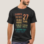 27 Years Married Funny 27th Wedding Anniversary T-Shirt<br><div class="desc">27 Years Married Funny 27th Wedding Anniversary</div>