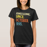 27 Years Old Funny Awesome Since October 1995 27th