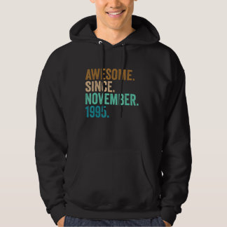 27 Years Old Gifts Awesome Since November 1995 27t Hoodie