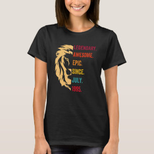 27 Years Old Legend Since July 1995 27th Birthday T-Shirt