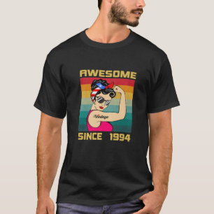 27 Years Old Women Birthday Gifts Vintage Awesome T-Shirt