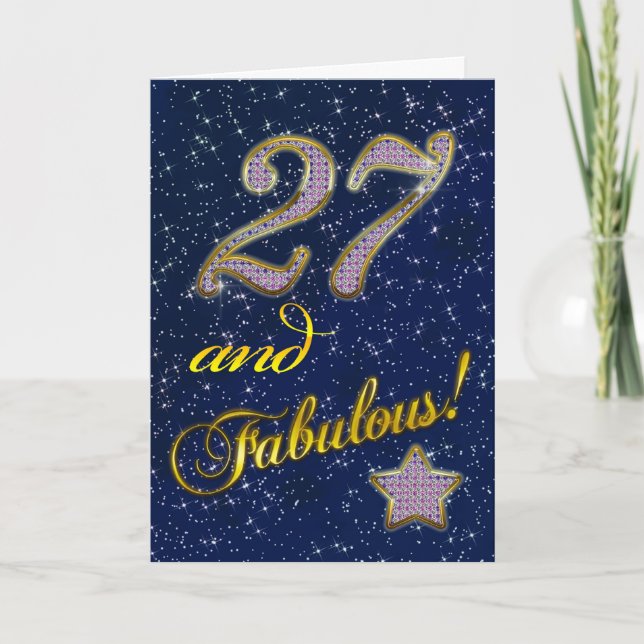 27e fête d'anniversaire Invitation (Devant)