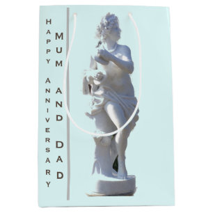 27th Anniversary Sculpture editable Medium Gift Bag