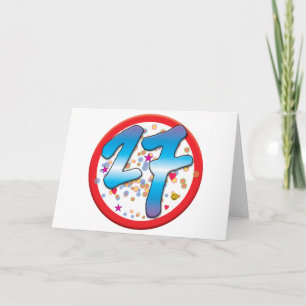 27th Birthday Card