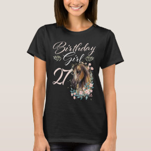 27th Birthday Girl Horse  27 Years Old Bday T-Shirt