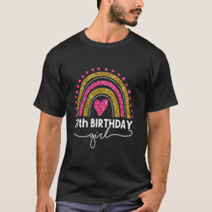27th Birthday Girl Shirt, Women 27 Year Old Rainbo T-Shirt