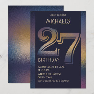 27th birthday invitation