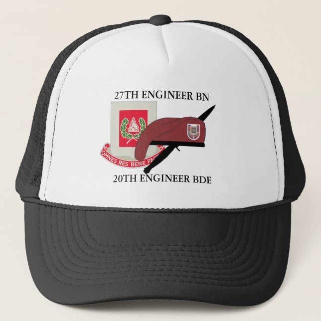 27TH ENGINEER BATTALION 20TH ENGINEER BRIGADE TRUCKER HAT (Front)