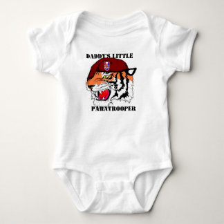 27TH Engineer Battalion Daddy's little paratrooper Baby Bodysuit