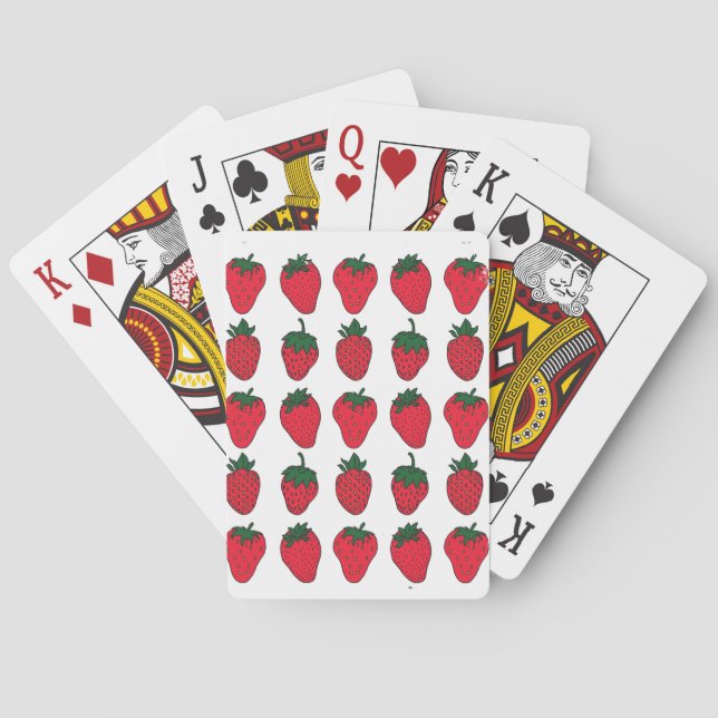 27th February - Strawberry Day Playing Cards (Back)