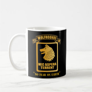 27Th Infantry Regit Wolfhounds Nec Aspera Terrent Coffee Mug