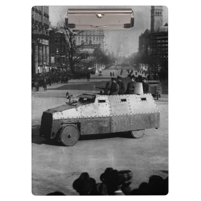 27th March 1917:  The armoured vehicle squadron Clipboard (Front)