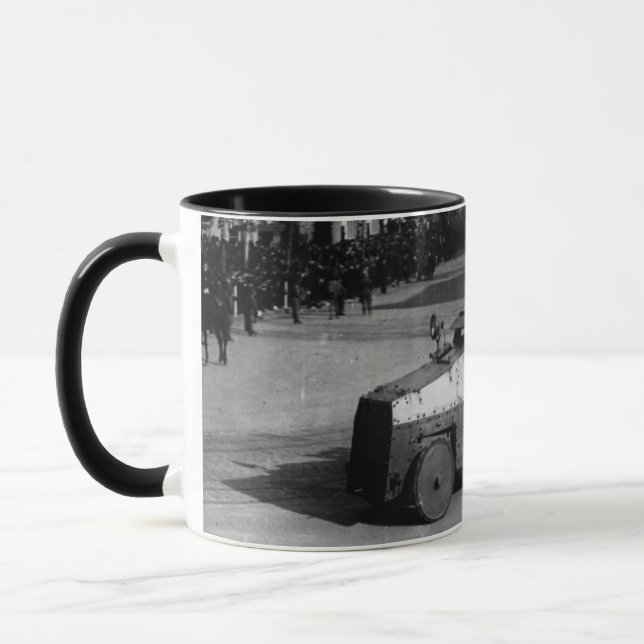 27th March 1917:  The armoured vehicle squadron Mug (Left)