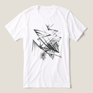 28 Black White Abstract Tribal Tattoo Art Tri-Blend Shirt