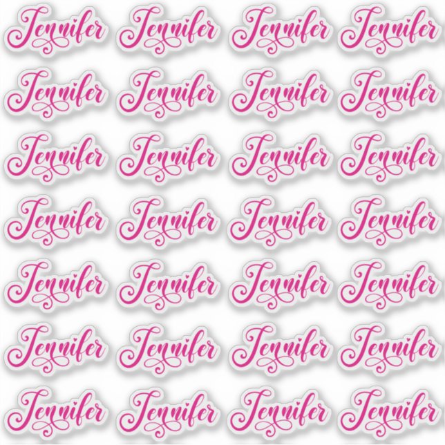 28 Hot Pink Decorative Jennifer (Front)