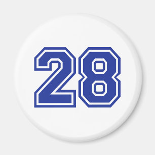 28 - number magnet