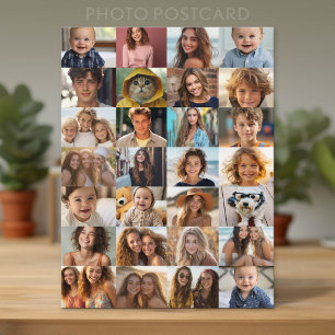 28 Photo Collage All Over Postcard