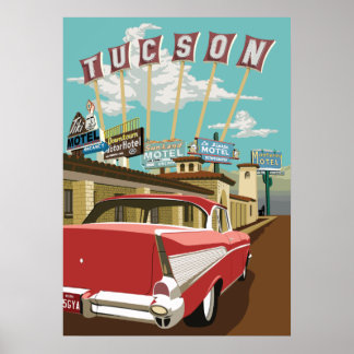 28"x20" Retro Motel Signs - Tucson, Arizona