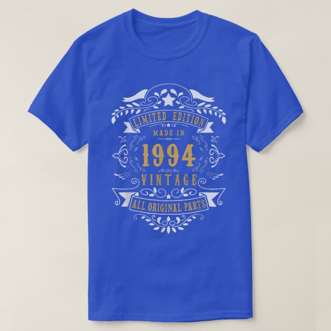 28 Years Old 28th Birthday Made Born in 1994 Men W T-Shirt (Design Front)