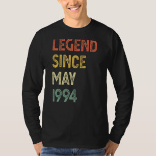28 Years Old Legend Since May 1994 28th Birthday M T-Shirt