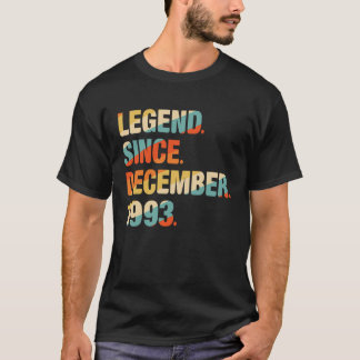 28th Birthday  28 Year Old Legend Since December 1 T-Shirt