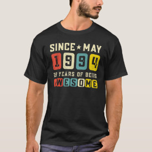 28th Birthday Awesome Since May 1994 Vintage T-Shirt