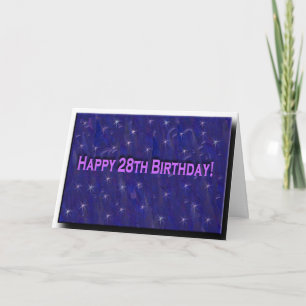 28th Birthday Card