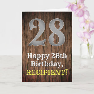 28th Birthday: Country Western Inspired Look, Name Card