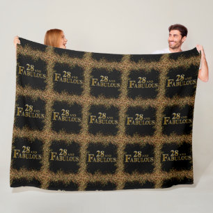 28th  Birthday  Fleece Blanket