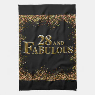 28th Birthday Kitchen Towel