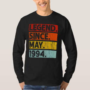 28th Birthday Legend Since May 1994 28 Years Old T-Shirt