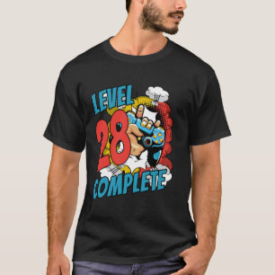 28th Birthday Shirt Men 28 years Comic Level 28 Co