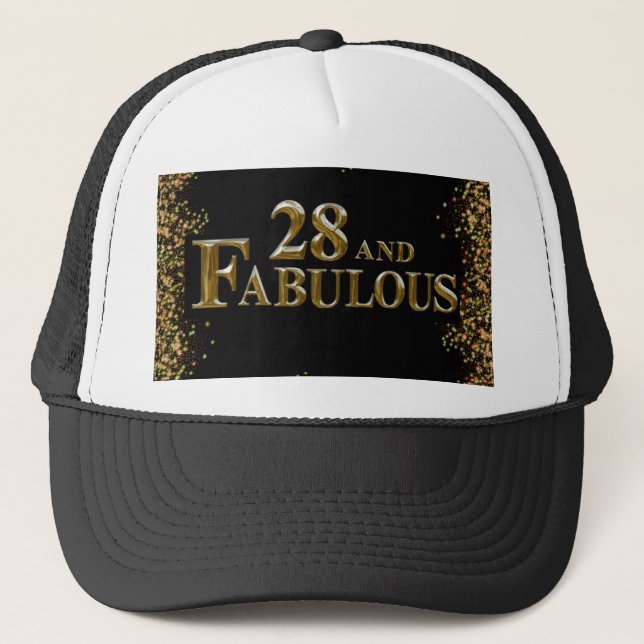 28th  Birthday  Trucker Hat (Front)