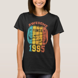 28th Birthday Vintage 1995 Retro 28 Years old Guit T-Shirt