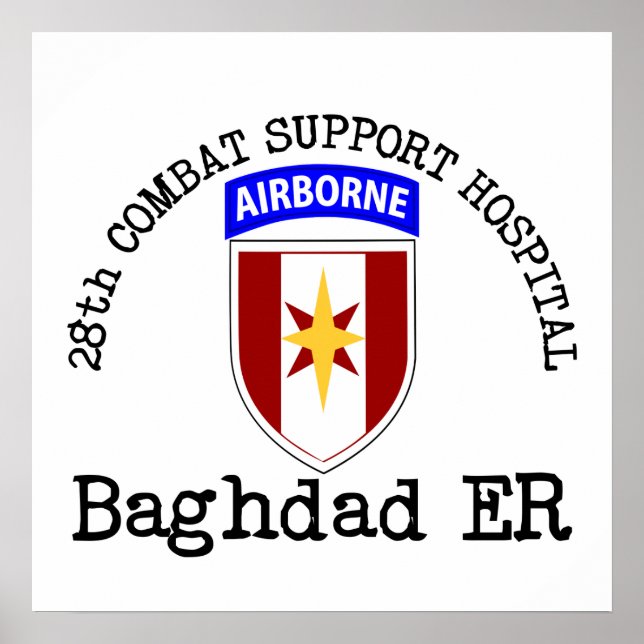 28th CSH Baghdad ER Poster (Front)