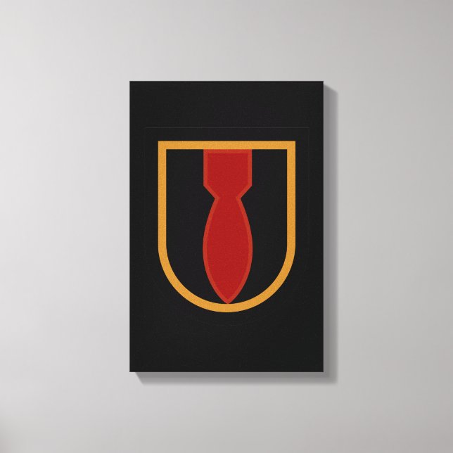 28th EOD Beret flash Canvas Print (Front)