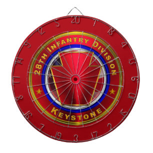 28th Infantry Division “Keystone” Dartboard