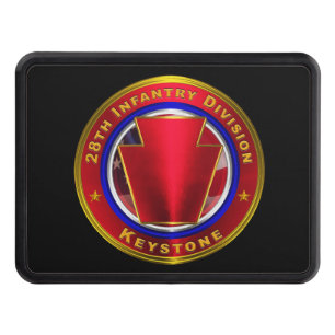 28th Infantry Division “Keystone” Trailer Hitch Cover