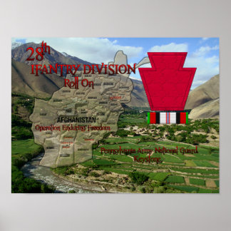 28th Infantry Division Poster OEF Veteran