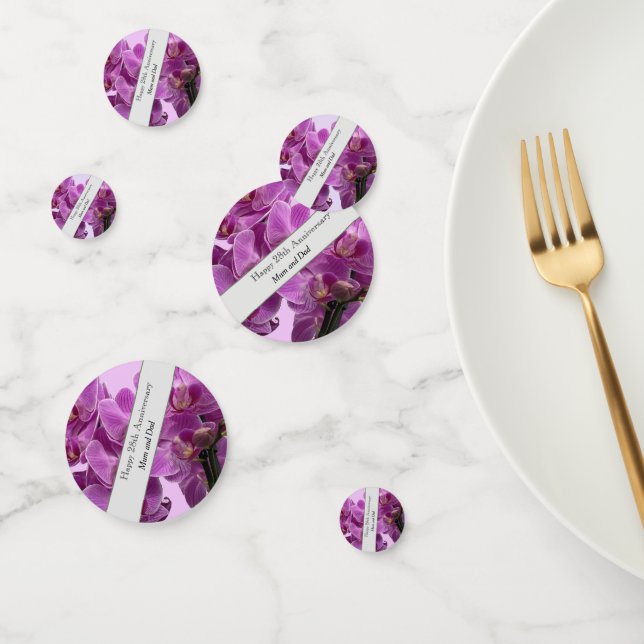 28th Wedding Anniversary Orchid    Confetti (Group)