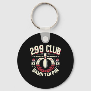 299 Club Official Member Adult Humour Funny Ten Pi Keychain