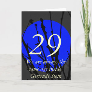 29 Blue and Black Birthday Card