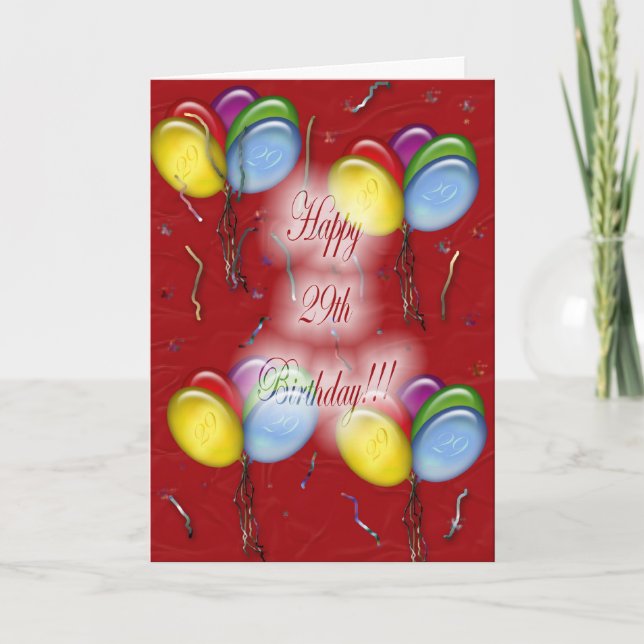 29 Carte d'anniversaire (Devant)